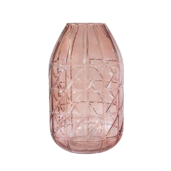 Vaso Cristal Lapidado Geométrico Alta Decoração Luxo - loja online