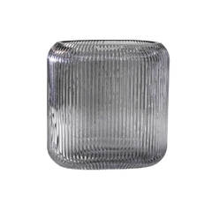 Imagem do Vaso Cristal Pequeno Todo Lapidado Oval Finos Detalhes