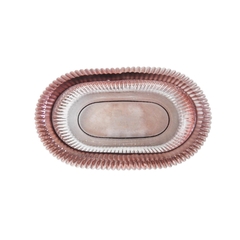 Vaso Cristal Pequeno Todo Lapidado Oval Finos Detalhes - comprar online