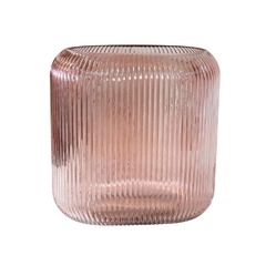Vaso Cristal Lapidado Rosa Frisos Fino Acabamento na internet