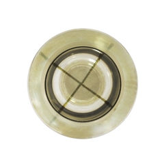 Castiçal Cristal Metálico 23cm C Suporte C Suporte Dourado - comprar online