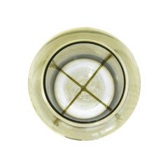 Castiçal Cristal Deisgn Metálico Com Suporte Metal Dourado - comprar online