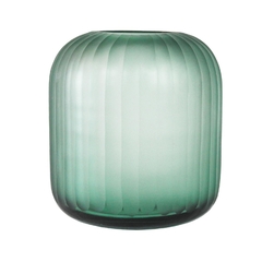 Vaso Decorativo Maior Redondo Cristal Verde Contemporaneo na internet