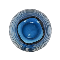 Vaso Decorativo 23x20cm Cristal Violeta Degradê Alto Design - comprar online