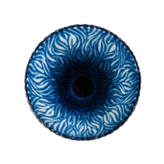 Vaso Decorativo Menor Cristal Azul Nature Alta Decoração - comprar online