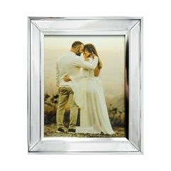Porta Retrato Prata Moldura Espelhada 20x25cm - comprar online