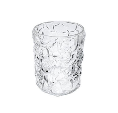 Vaso Redondo Menor Incolor Relevos Contemporaneo