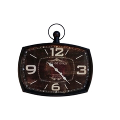 Relogio Analogico Retangular Preto Classico Parede Formosa - comprar online