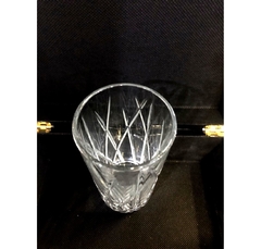 Jg de Copos Long Drink Cristal Grosso Lapidados Modernos na internet