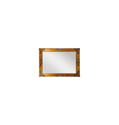 Espelho 170x120cm Cristal Bisotado Madeira Dourado