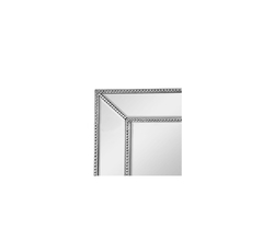 Espelho 170cm Cristal Bisotado Madeira Perolado Prata - comprar online