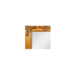 Espelho 116x86cm Cristal Bisotado Madeira Dourado - comprar online