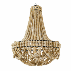 Lustre Pendente De Madeira Design Império Fino Acabamento