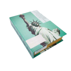 Caixa Livro Book Decorativo Maior Estatua Liberdade Fino Acabamento