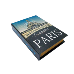 Caixa Livro Book Decorativo Menor Paris Fino Acabamento