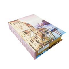 Caixa Livro Book Decorativo Maior Paisagem Antiga Fino Acabamento