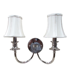 Arandela Decorativa Chipandelle Dupla Metal Prateado Charmoso