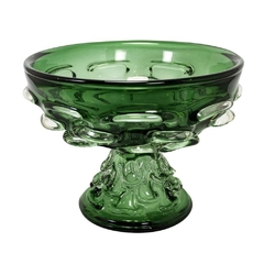Fruteira Murano Italiano Lapidados em Relevo Luxuoso Design Moderno
