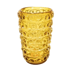 Vaso Murano Redondo Maior Relevos Bolhado Fino Design Alta Decoração - comprar online