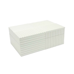 Caixa Decorativa Madeira Maior Toda em Relevo Moderno Design - comprar online