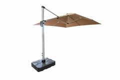 Ombrelone Quadrado Lateral 250cm Metal Capa De Tecido Luxo - LUXdécor