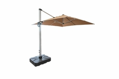 Ombrelone Quadrado Lateral 250cm Metal Capa De Tecido Luxo