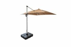 Ombrelone Quadrado Lateral 250cm Metal Capa De Tecido Luxo - comprar online
