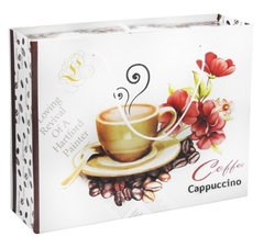 Jogo De Xicara Cappuccino Porcelana Nobre Florais Colorido - loja online