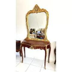 Aparador Com Espelho Clássico Luiz Xv Luxuoso Design - comprar online