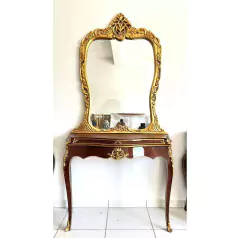 Aparador Com Espelho Clássico Luiz Xv Luxuoso Design - LUXdécor