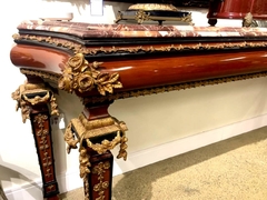 Aparador Espelho Gigante Luxuoso Bronze Em Flores Madeira Ma - comprar online