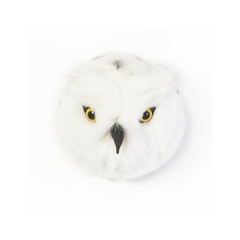 Cabeça De Coruja Pelúcia Branca Decoraçao De Parede - loja online