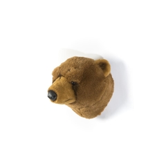 Cabeça De Urso Marrom Pelúcia De Parede - LUXdécor
