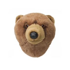 Cabeça De Urso Marrom Pelúcia De Parede - LUXdécor