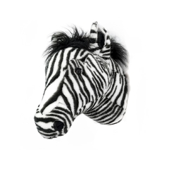 Cabeça De Zebra Pelúcia Decorativo De Parede - comprar online