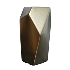 Vaso Prata Design Geometrico Alta Decoração Formosa
