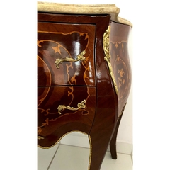 Mobília Mesa Cabeceira Decoração Francesa Marchetaria Luxo - LUXdécor