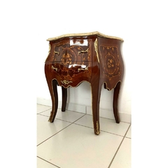 Mobília Mesa Cabeceira Decoração Francesa Marchetaria Luxo