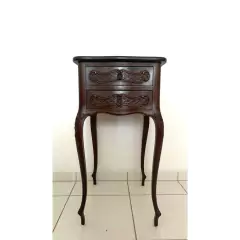 Criado Mesa Cabeceira Imponente Imbuia Madeira de Lei Luiz XV - comprar online