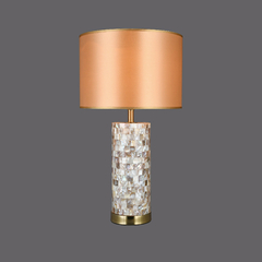 Abajur de Mesa Cúpula Rose Base Design Madrepérola na internet
