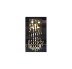 Lustre Luminaria 100cm Chuva Pingentes Gotas Em Cristal - comprar online