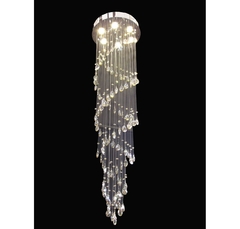 Lustre Moderno 160cm Pingente Em Cascata Transversal