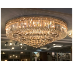 Lustre Imponente Luminaria 150cm Camadas Pingentes - comprar online
