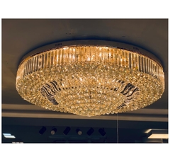 Luminaria Moderna Todo Cristais 120cm Redondo Grande - comprar online