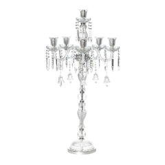 Candelabro Cristal 1mt Pingentes Design Classico Formosa