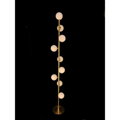 Luminaria de Chão 170cm Metal Dourado Cupulas Redondas Design Moderno