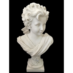 Busto Decorativo Poliresina Branco Robin Hood - comprar online