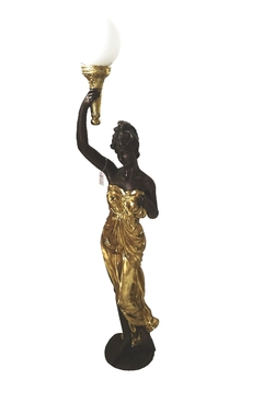 Escultura Luminaria 165cm Romana Grecia Fino Design Luxuosa