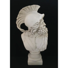 Busto Decorativo Soldado Romano Rico Detalhes - comprar online