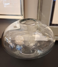 Vaso decorativo Maior Murano Transparente Liso Sofisticado